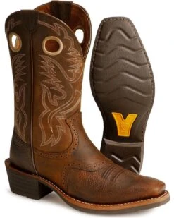 Ariat Men's Heritage Roughstock Western Performance Boots - Square Toe -Ariat Western Outlet Store 030102 41 D1