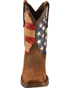 Durango Men's Patriotic Square Toe Western Boots -Ariat Western Outlet Store 038782 41 FT