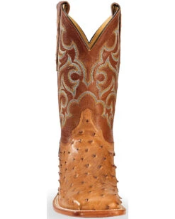 Justin Men's Full Quill Ostrich Western Boots -Ariat Western Outlet Store 066A49 38 FT