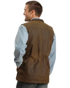 Outback Trading Co Men's Deer Hunter Oilskin Vest -Ariat Western Outlet Store 080292 41 P2
