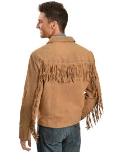 Scully Men's Boar Suede Fringe Jacket 7 Scully Men's Boar Suede Fringe Jacket -Ariat Western Outlet Store 082801 N4 P2