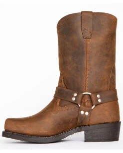 Brothers & Sons Men's Pull On Motorcycle Boots - Square Toe -Ariat Western Outlet Store 2000042390 200 LT