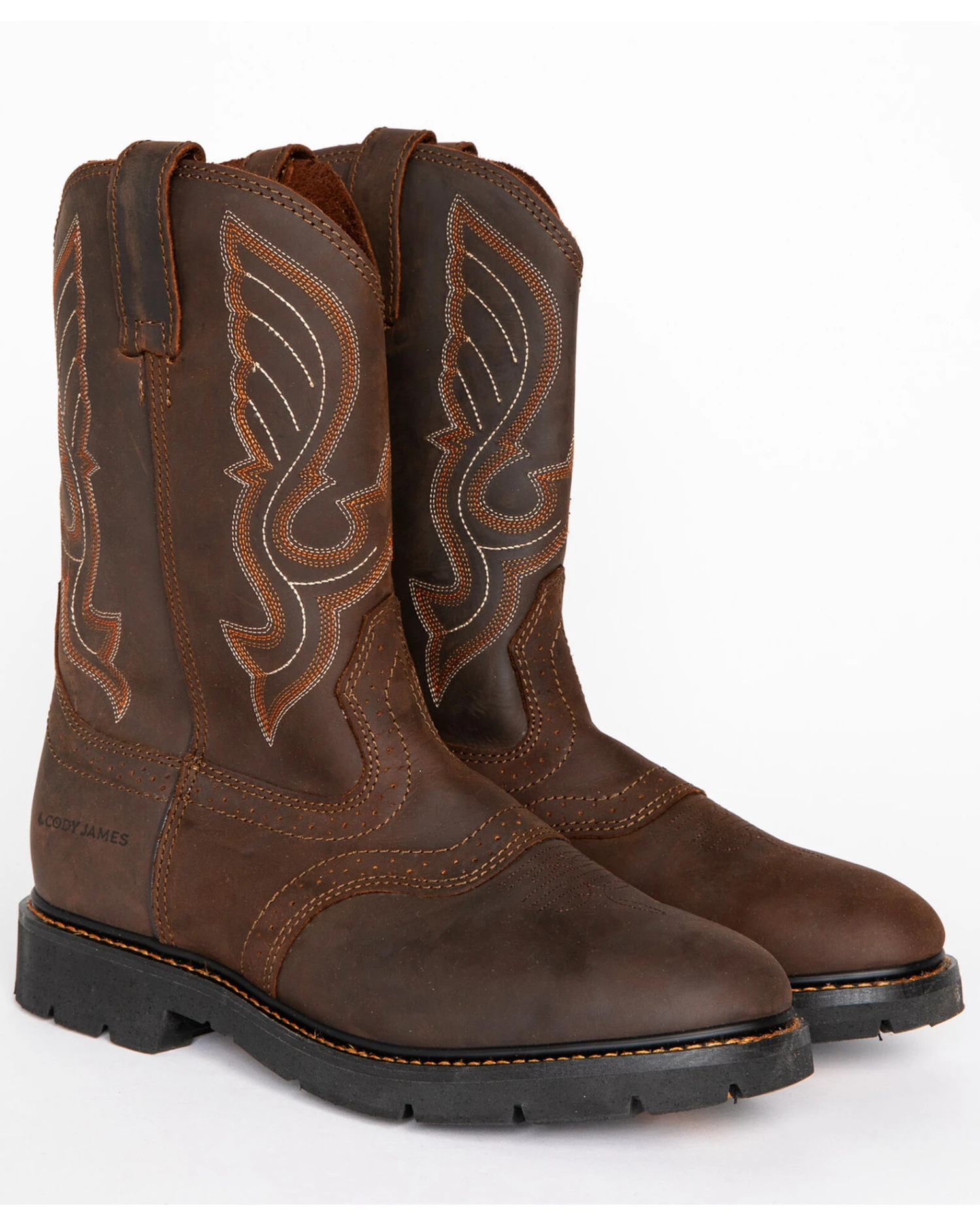 Cody James Men's Western Pull On Work Boots - Round Toe 1 Cody James Men's Western Pull On Work Boots - Round Toe