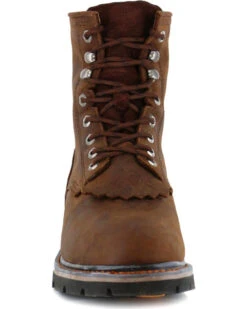 Cody James Men's 8" Waterproof Lace-Up Kiltie Work Boots - Round Toe -Ariat Western Outlet Store 2000210157 200 FT