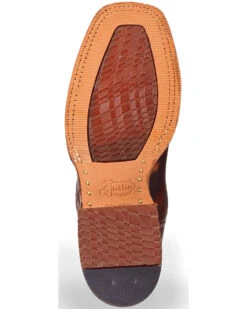 Justin Bent Rail Men's Navigator Western Boots - Square Toe -Ariat Western Outlet Store 2000217438 200 BM