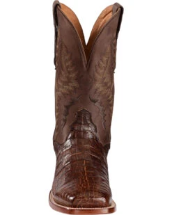 El Dorado Men's Handmade Caiman Belly Stockman Boots - Broad Square Toe -Ariat Western Outlet Store 2000221946 221 FT