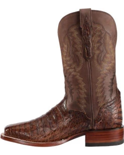 El Dorado Men's Handmade Caiman Belly Stockman Boots - Broad Square Toe -Ariat Western Outlet Store 2000221946 221 LT