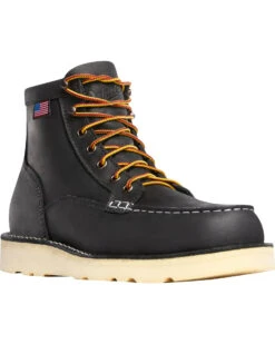 Danner Men's Bull Run 6" Lace-Up EH Work Boots - Moc Toe