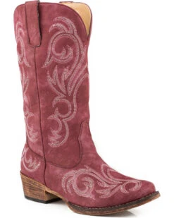 Roper Women's Raspberry Riley Vintage Western Boots - Snip Toe