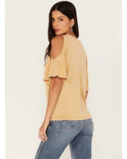 White Crow Women's I'll Drink To That Cold Shoulder Tee -Ariat Western Outlet Store 2000238641 701 P4