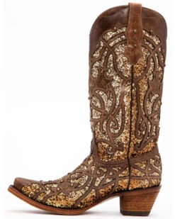 Corral Women's Golden Luminary Roots Western Boots - Snip Toe -Ariat Western Outlet Store 2000245368 281 P3