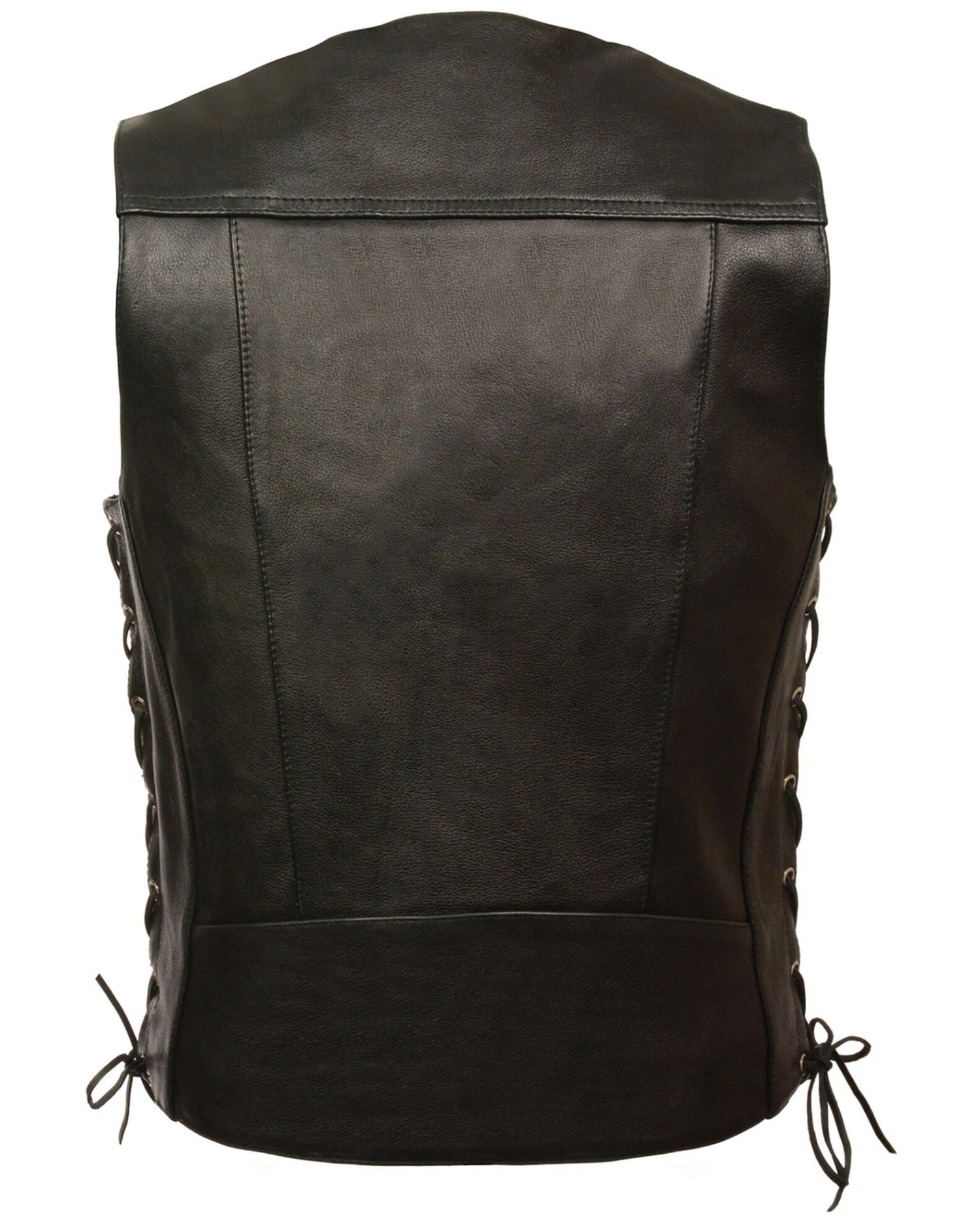 Milwaukee Leather Men's Buffalo Snap Side Lace Vest - Big 2 Milwaukee Leather Men's Buffalo Snap Side Lace Vest - Big - Image 2