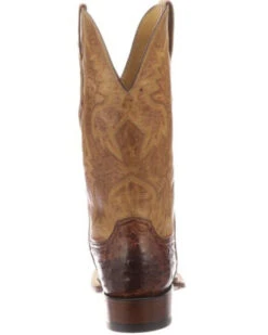 Lucchese Men's Cliff Exotic Western Boots - Square Toe -Ariat Western Outlet Store 2000277051 201 P4