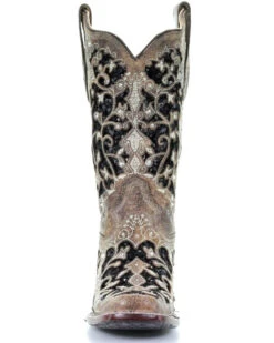 Corral Women's Sequin Inlay Western Boots - Square Toe -Ariat Western Outlet Store 2000280080 200 P5