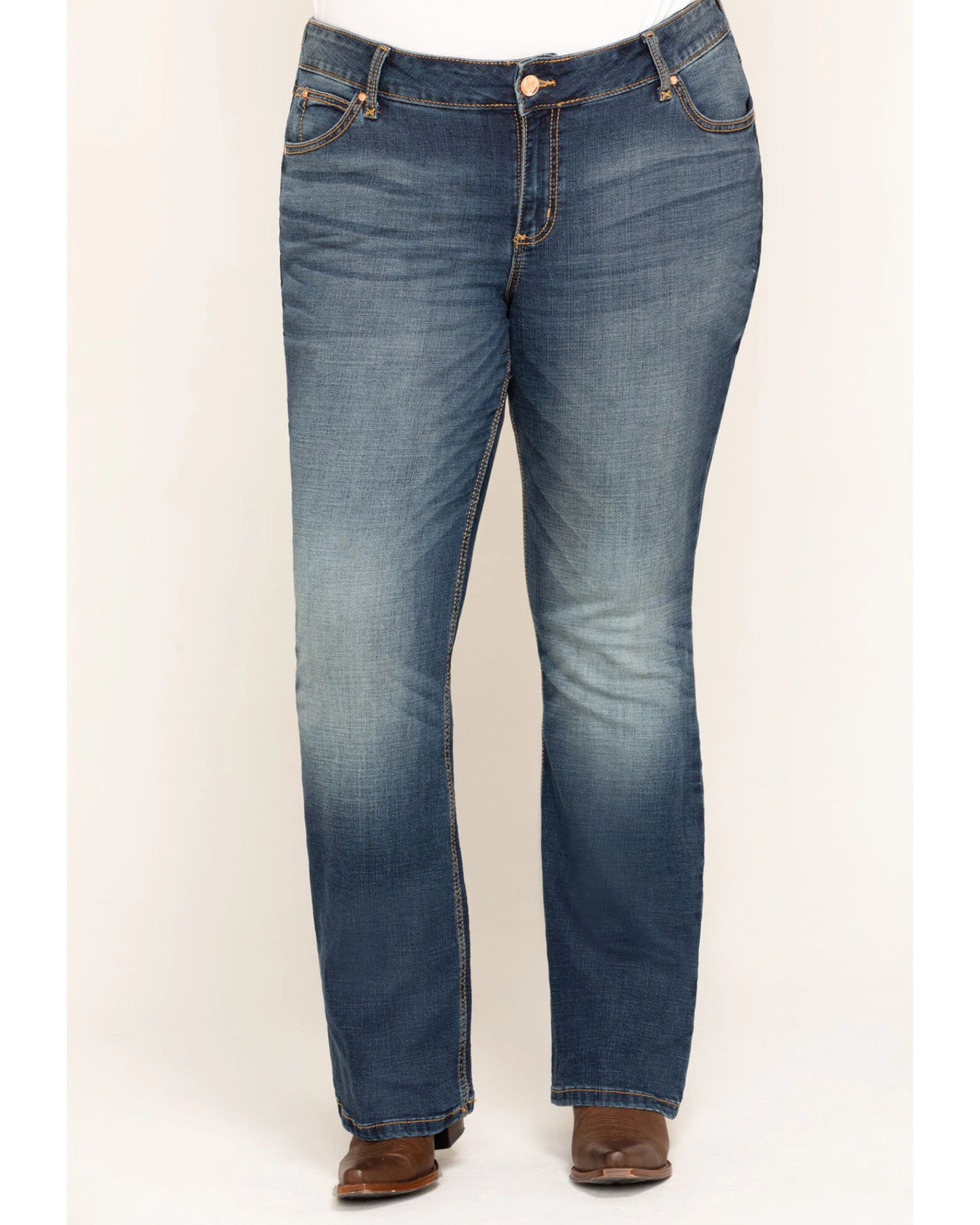 Wrangler Retro Women's Dark Mae Bootcut Jeans - Plus 2 Wrangler Retro Women's Dark Mae Bootcut Jeans - Plus - Image 2