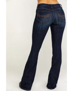 Idyllwind Women's Dark Wash Whiskey Debbie Stretch Bootcut Jeans -Ariat Western Outlet Store 2000282969 400 P4