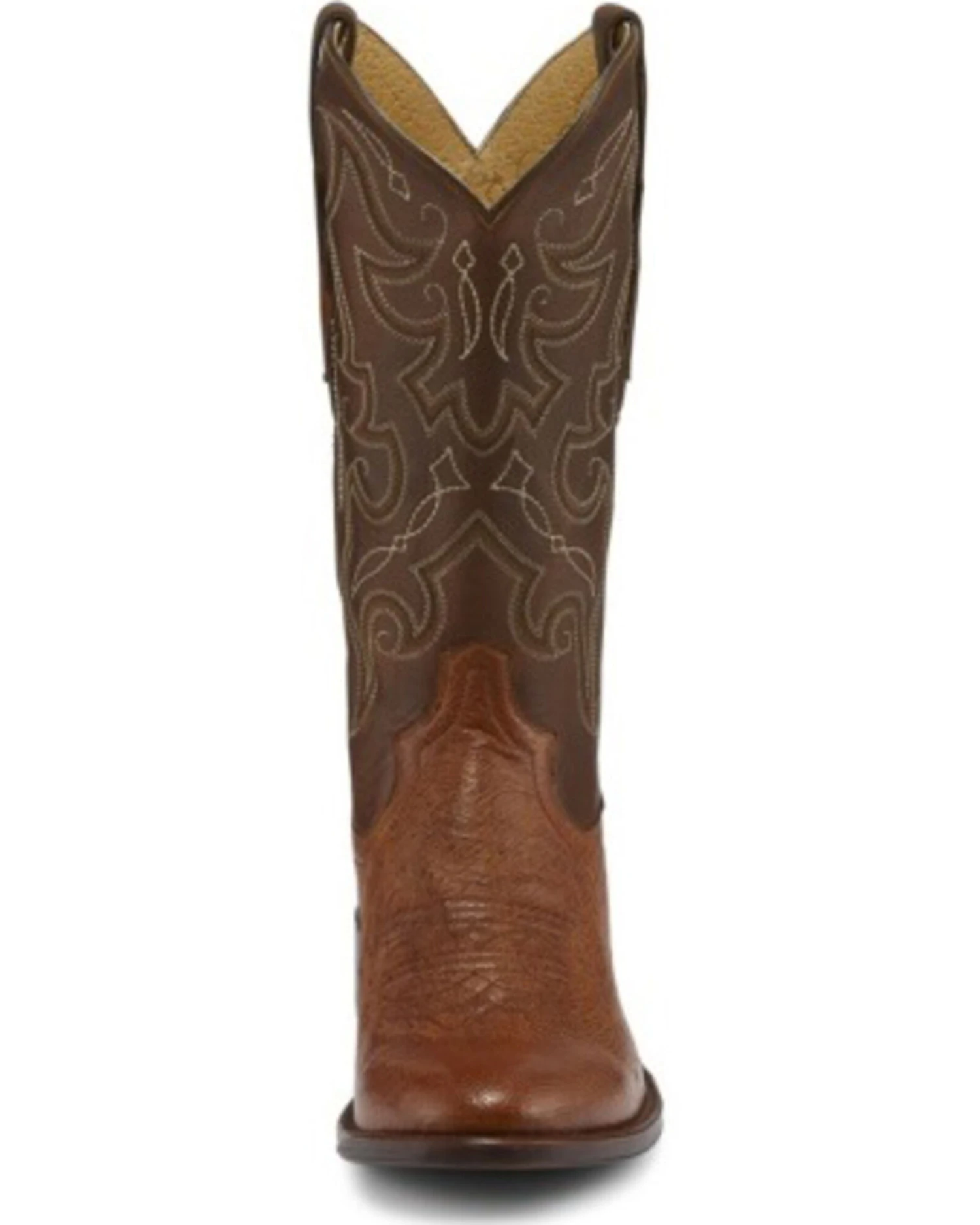 Tony Lama Men's Patron Saddle Exotic Smooth Western Boots - Round Toe 3 Tony Lama Men's Patron Saddle Exotic Smooth Western Boots - Round Toe - Image 3