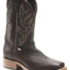 Double H Men's Dark Brown Elk Western Boots - Broad Square Toe