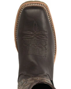 Double H Men's Dark Brown Elk Western Boots - Broad Square Toe -Ariat Western Outlet Store 2000285688 240 P6