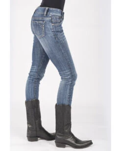 Stetson Women's 503 Pixie Stix Fit Skinny Straight Jeans -Ariat Western Outlet Store 2000287355 400 P3