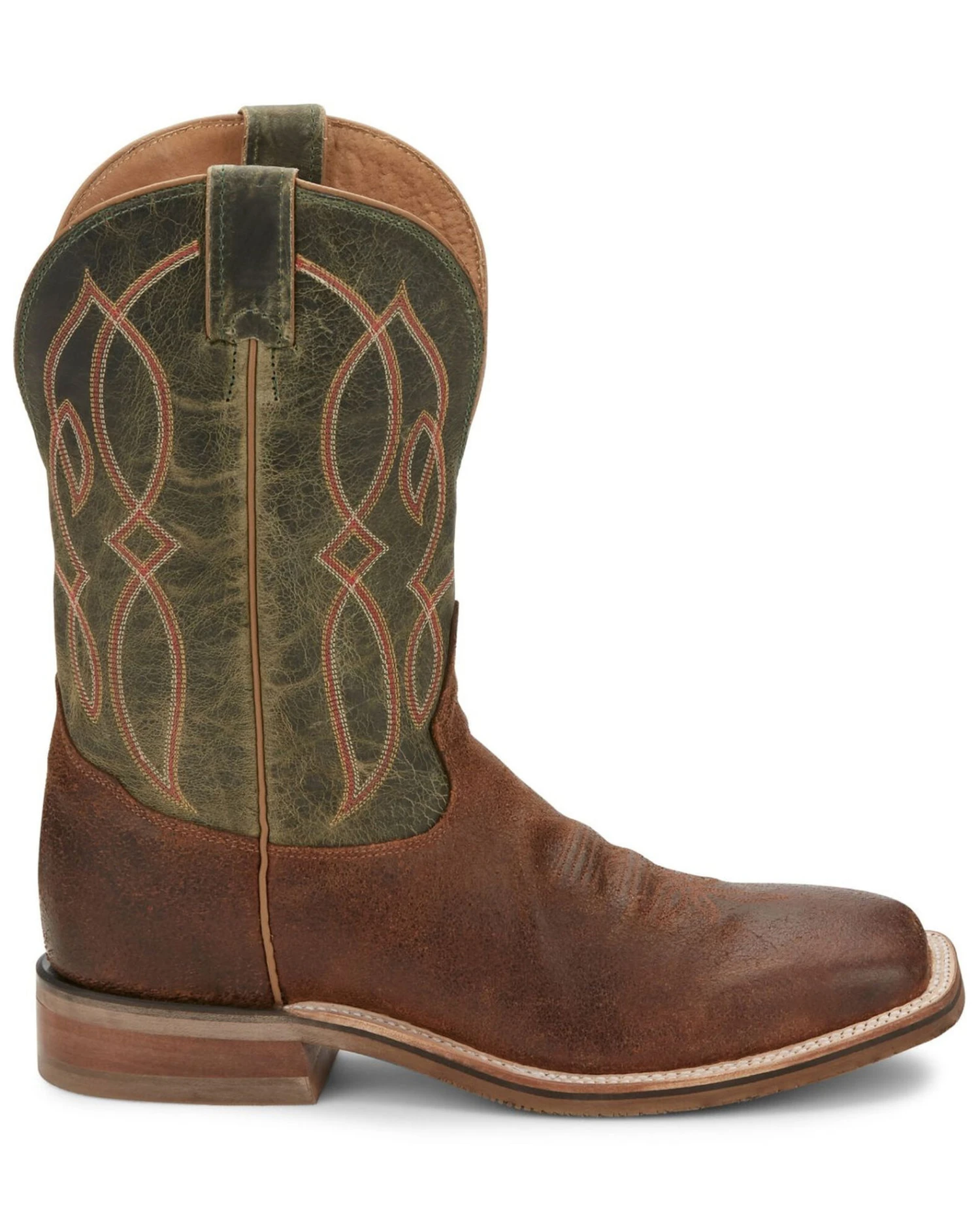 Tony Lama Men's Landgrab Brown Western Boots - Broad Square Toe 2 Tony Lama Men's Landgrab Brown Western Boots - Broad Square Toe - Image 2