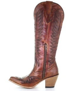Corral Women's Cognac Embroidery Western Boots - Medium Toe -Ariat Western Outlet Store 2000293441 200 P3
