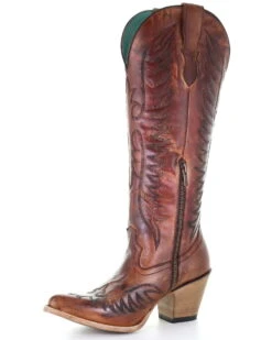 Corral Women's Cognac Embroidery Western Boots - Medium Toe -Ariat Western Outlet Store 2000293441 200 P6