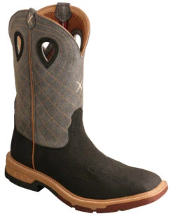 Twisted X Men's Brown CellStretch Western Boots - Broad Square Toe