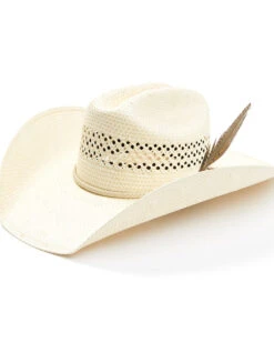 Justin Men's 50X Ivory/Tan Waco Western Straw Hat 