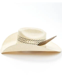 Justin Men's 50X Ivory/Tan Waco Western Straw Hat  -Ariat Western Outlet Store 2000323416 103 P3
