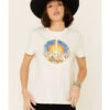 Wrangler Modern Women's Vintage Peace Sign Logo Graphic Tee 