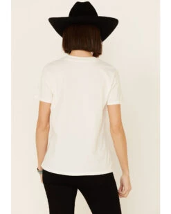 Wrangler Modern Women's Vintage Peace Sign Logo Graphic Tee  -Ariat Western Outlet Store 2000332477 103 P4