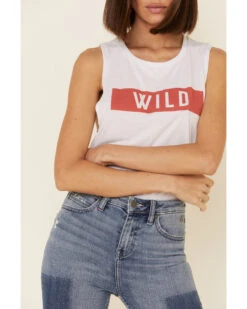 Wondery Women's Wild Bar Graphic Muscle Tank Top  -Ariat Western Outlet Store 2000336327 100 P3