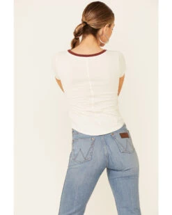 Shyanne Women's Off-White Horsing Around Graphic Short Sleeve Ringer Tee 7 Shyanne Women's Off-White Horsing Around Graphic Short Sleeve Ringer Tee -Ariat Western Outlet Store 2000338215 105 P4