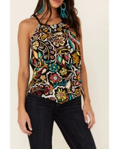 Idyllwind Women's Floral Haze Halter Top  -Ariat Western Outlet Store 2000338253 001 P3