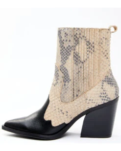 Dan Post Women's Snake Print Fashion Booties - Pointed Toe -Ariat Western Outlet Store 2000340408 001 P4