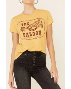 Bandit Brand Women's Mustard Silver Spur Spoon Graphic Tee  -Ariat Western Outlet Store 2000341513 701 P3