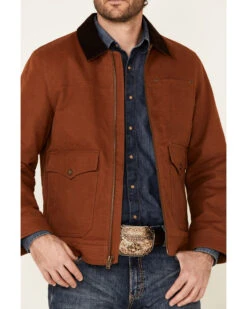 Pendleton Men's Whiskey Carson City Canvas Zip-Front Barn Coat  -Ariat Western Outlet Store 2000344099 235 P4