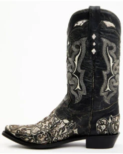 Corral Men's Exotic Python Skin Inlay Western Boots - Snip Toe 9 Corral Men's Exotic Python Skin Inlay Western Boots - Snip Toe -Ariat Western Outlet Store 2000345254 944 P3