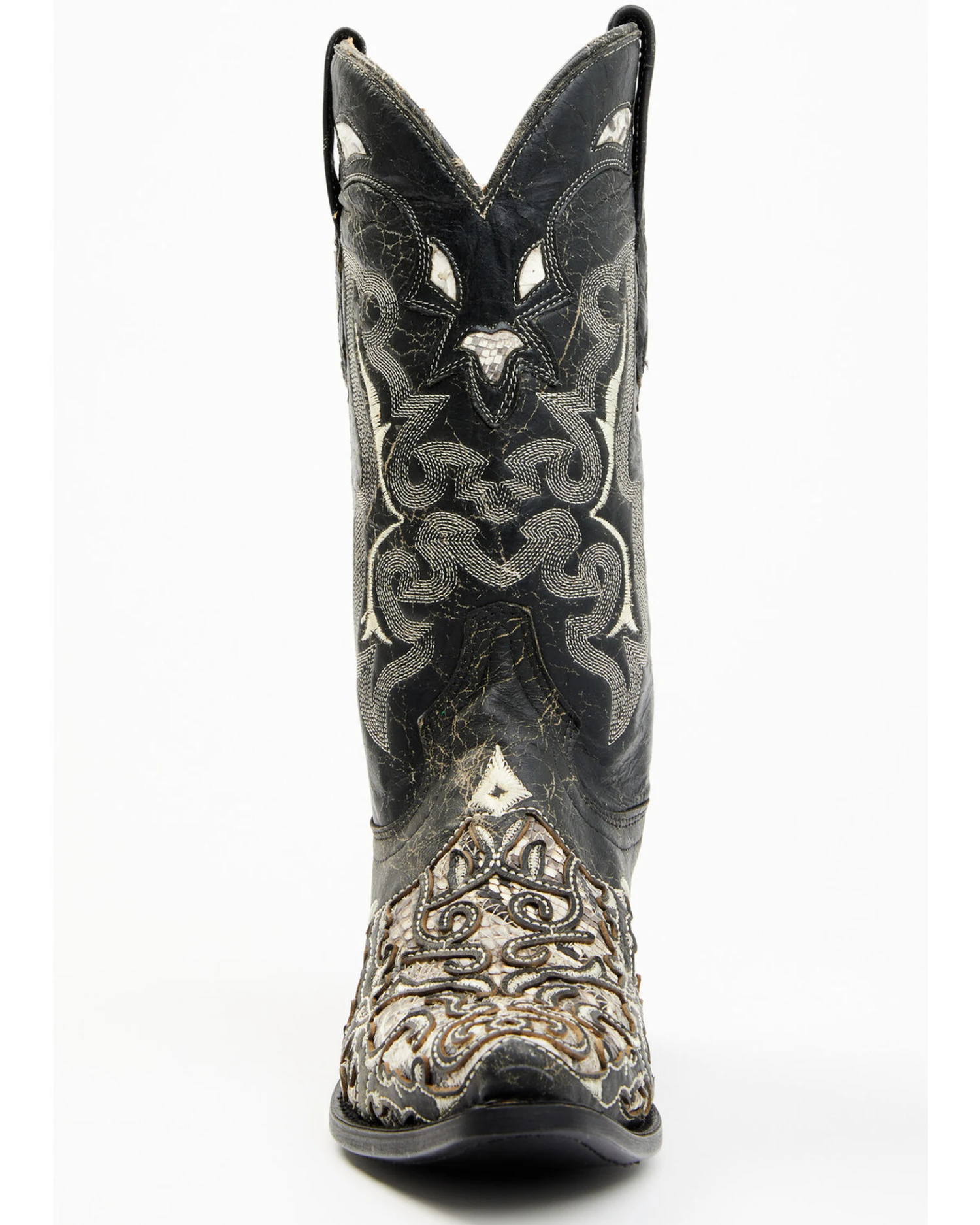 Corral Men's Exotic Python Skin Inlay Western Boots - Snip Toe 4 Corral Men's Exotic Python Skin Inlay Western Boots - Snip Toe - Image 4