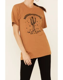 Ali Dee Women's Camel Howdywood Graphic Short Sleeve Tee  -Ariat Western Outlet Store 2000345554 290 P3