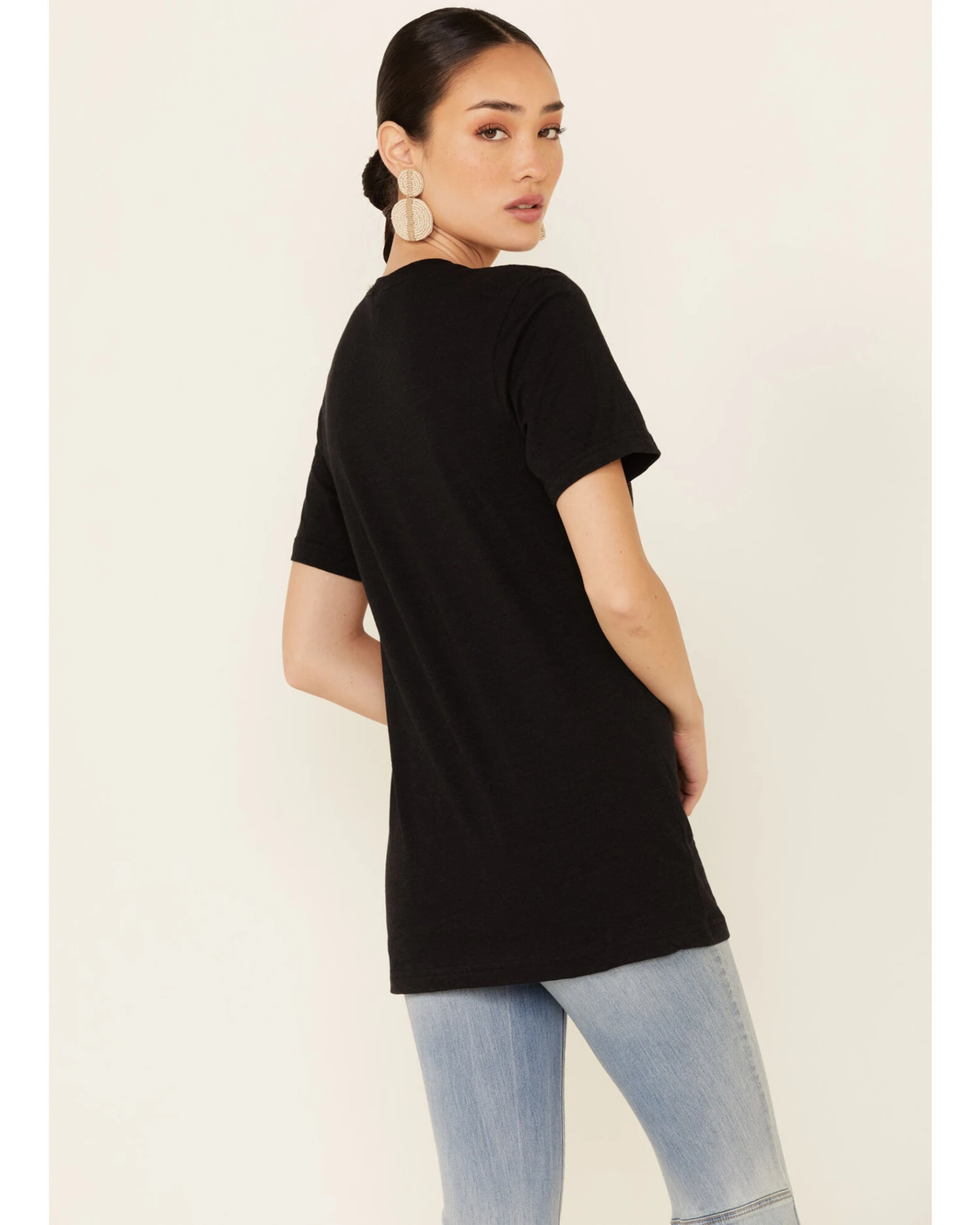 Ali Dee Women's Give Me My Space Cowboy Graphic Short Sleeve Tee 4 Ali Dee Women's Give Me My Space Cowboy Graphic Short Sleeve Tee - Image 4