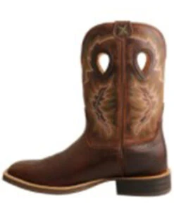 Twisted X Men's Brown Ruff Stock Western Boots - Square Toe -Ariat Western Outlet Store 2000350217 201 P3
