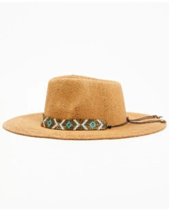 Nikki Beach Women's Beaded Trim Band Toyo Straw Rancher Hat  -Ariat Western Outlet Store 2000350384 200 P3