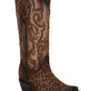Corral Women's Leopard Print Studded Western Boots - Snip Toe