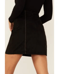 Shyanne Women's Black Embroidered Faux Suede Mini Skirt  -Ariat Western Outlet Store 2000351352 001 P3
