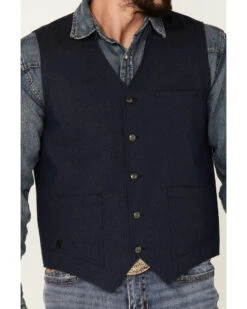 Moonshine Spirit Men's Saloon Textured Solid Button Down Western Vest 6 Moonshine Spirit Men's Saloon Textured Solid Button Down Western Vest -Ariat Western Outlet Store 2000351710 001 P3