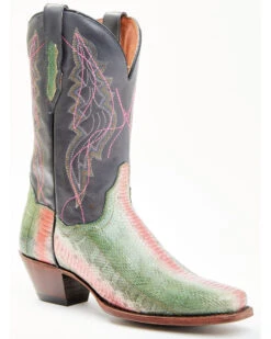 Dan Post Women's Exotic Watersnake Skin Western Boots - Square Toe