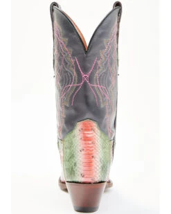 Dan Post Women's Exotic Watersnake Skin Western Boots - Square Toe -Ariat Western Outlet Store 2000352667 300 P5