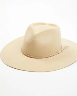 Peter Grimm Women's Amor Mio Tan Heart Crown Wool Felt Western Hat 